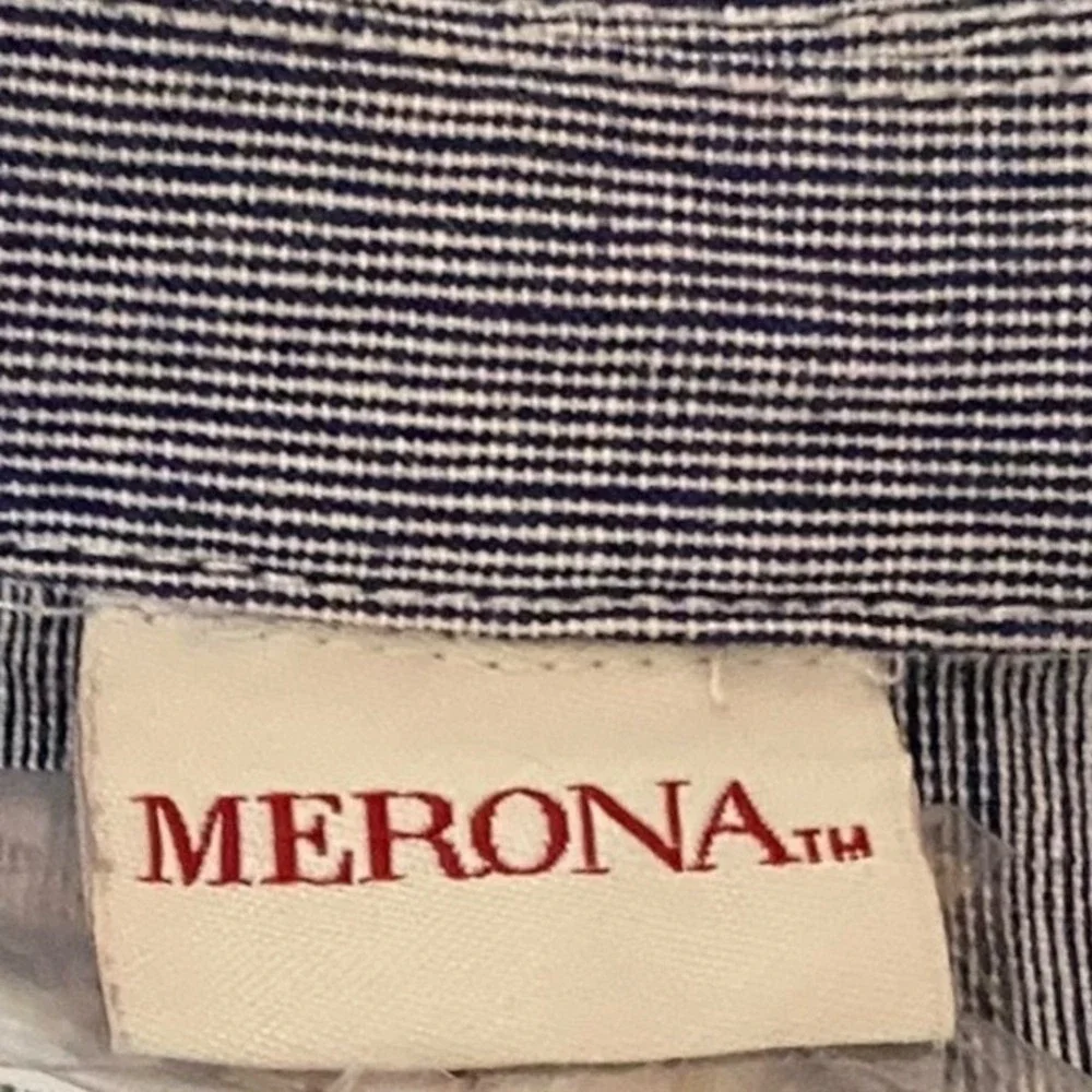 Merona Men's Heather Blue Cotton Sport Coat Blazer Jacket Size 38R Cool Summer